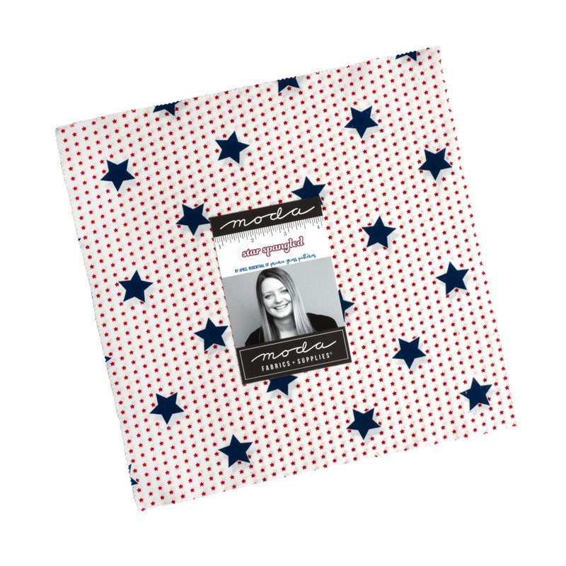 PRESALE Star Spangled Layer Cake 10" by April Rosenthal of Prairie Grass for Moda Fabrics | 42 Precut 10" Squares | 24170LC