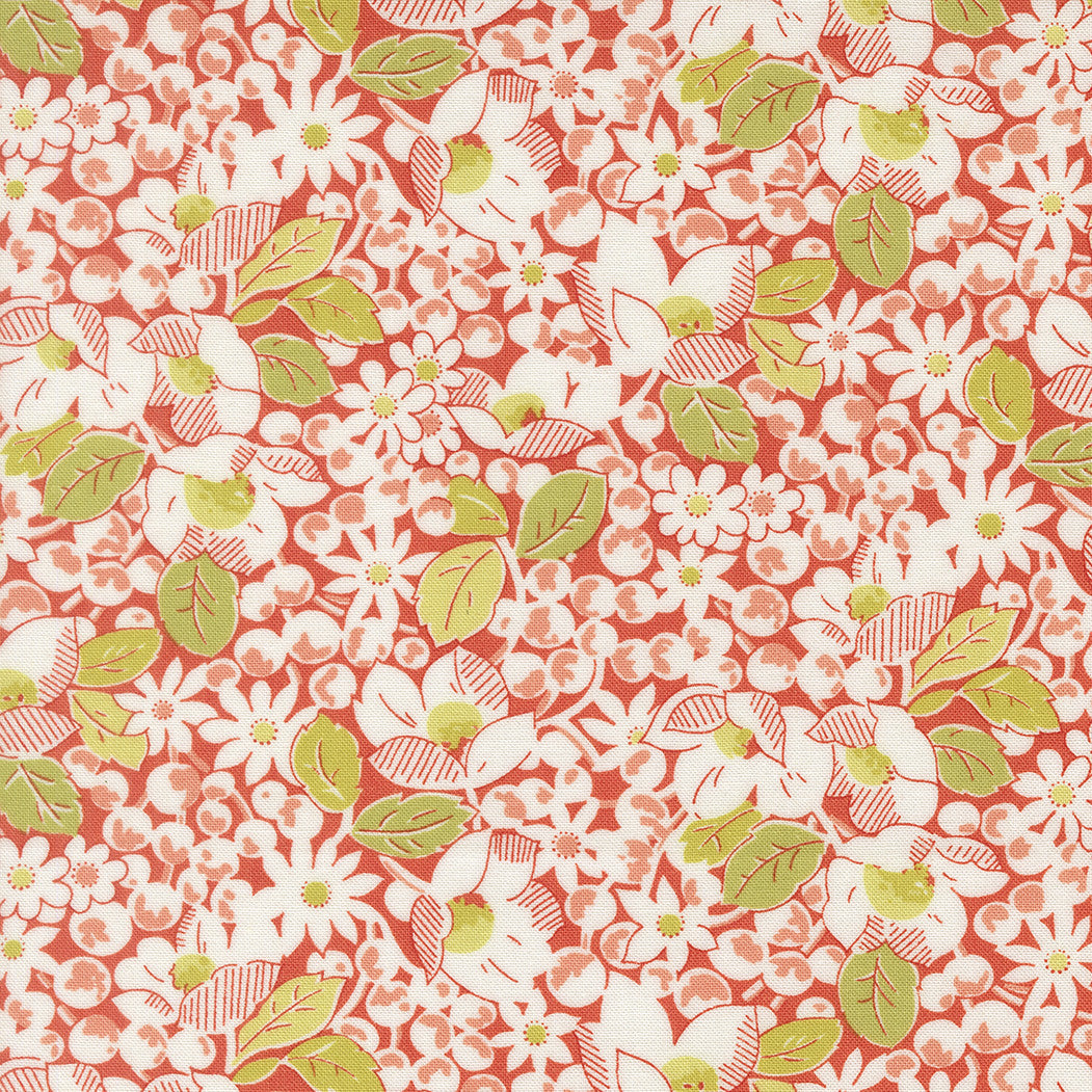 Summers End Garden Bounty Persimmon Yardage by Fig Tree & Co for Moda Fabrics | 35430 16
