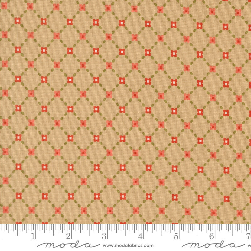 PRESALE Garden Glam Perennial Oatmeal Yardage by Lella Boutique for Moda Fabrics | 5273 12