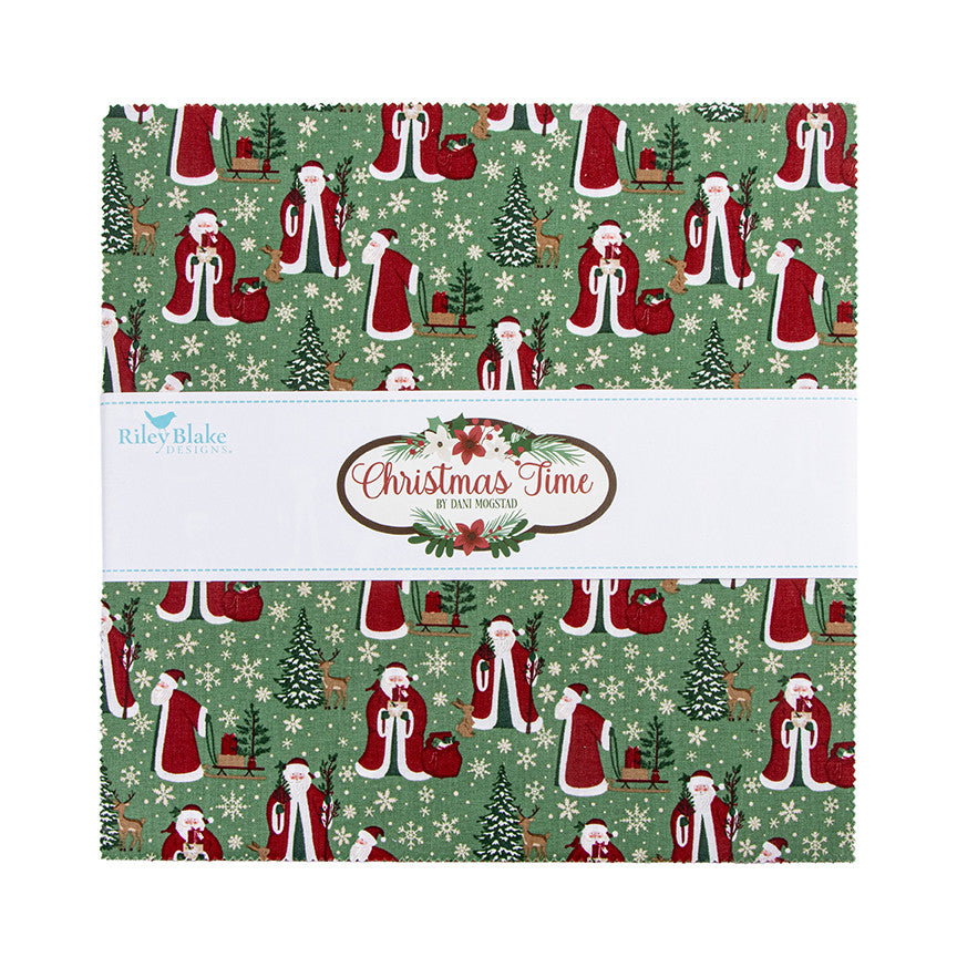 Christmas Time 10" Stacker by Dani Mogstad for Riley Blake Designs | 42 Pcs | 10-17820-42