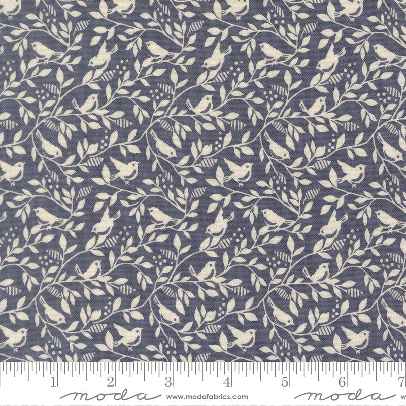 PRESALE True Love Birds of A Feather Twilight Yardage by Lella Boutique for Moda Fabrics | 5264 13
