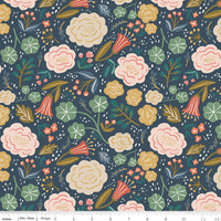 Ivy Reese Main Navy Yardage by Deena Rutter for Riley Blake Designs | C16600-NAVY
