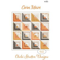 PRESALE Corn Maze Quilt Kit With Birch and Willow by Sherri & Chelsi for Moda Fabrics | Quilt Size 72 1/2” x 72 1/2”
