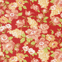 Portofino Tuscan Blooms Pomegranate Yardage by Fig Tree & Co for Moda Fabrics | 35390 16