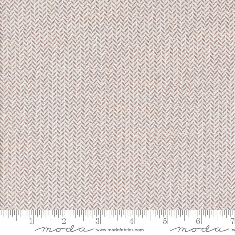 PRESALE Berry And Pine Yule Herringbone Snow Yardage by Lella Boutique for Moda Fabrics | 5246 11
