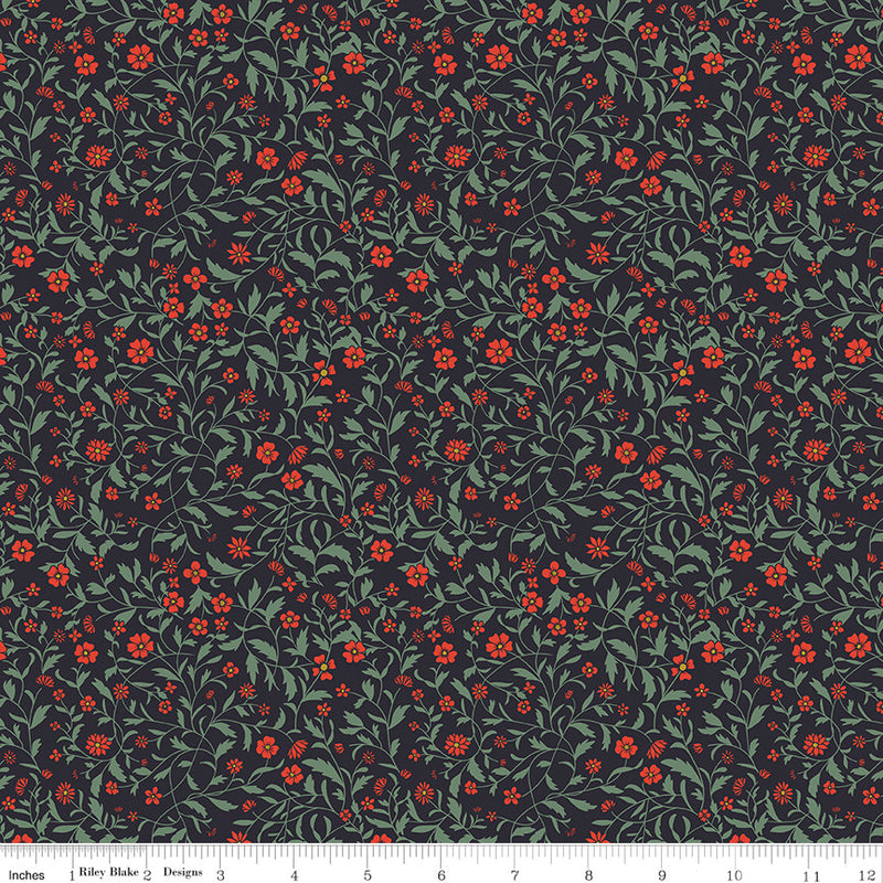 Wanderlust Hawthorn Charcoal Yardage by Danelys Sidron for Riley Blake Designs | C15473-CHARCOAL