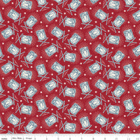 Independence Drums Cherry Tart Yardage by the RBD Designers for Riley Blake Designs | C17335-CHERRYTART