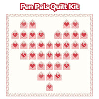 PRESALE Pen Pals Quilt Kit With Letters to Cupid by My Mind's Eye for Riley Blake Designs | 70" x 66 1/2"