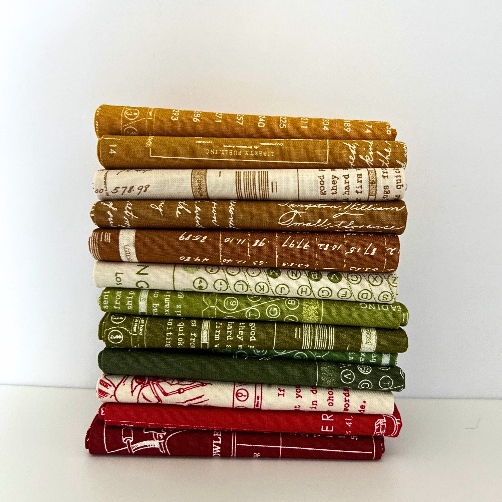 Fall Fabric Bundle Apple Pie | TYPE/ography by Lori Holt of Bee in my Bonnet | 13 Pieces | Curated Fat Quarter or Half Yard Bundle