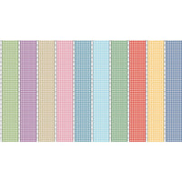 Simple Pleasures Gingham Stripes Multi by American Jane for Riley Blake Designs | C16658-MULTI | 16" Remnant Fabric