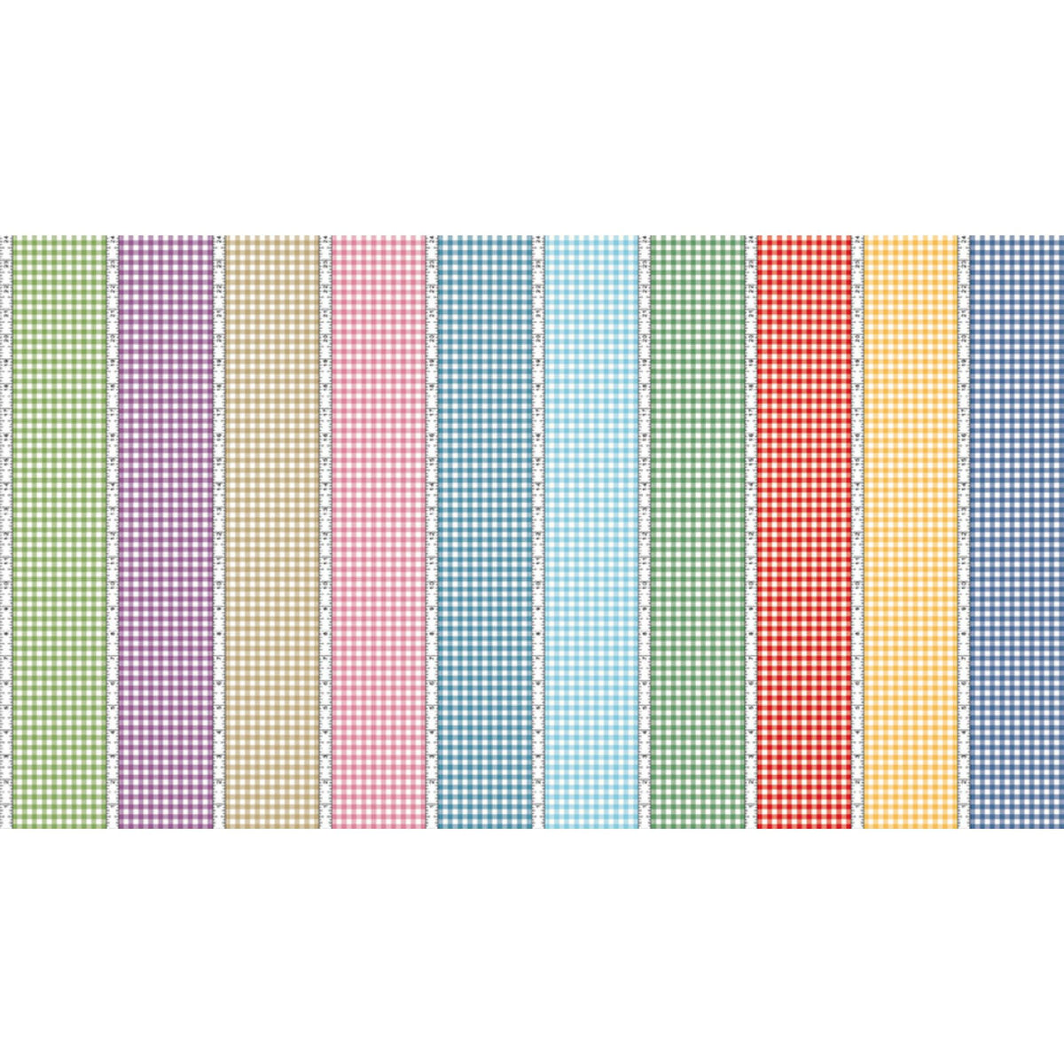 Simple Pleasures Gingham Stripes Multi by American Jane for Riley Blake Designs | C16658-MULTI | 16" Remnant Fabric