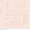 PRESALE TYPE/ography Background Coral Yardage by Lori Holt of Bee in My Bonnet for Riley Blake Designs | C16851-CORAL
