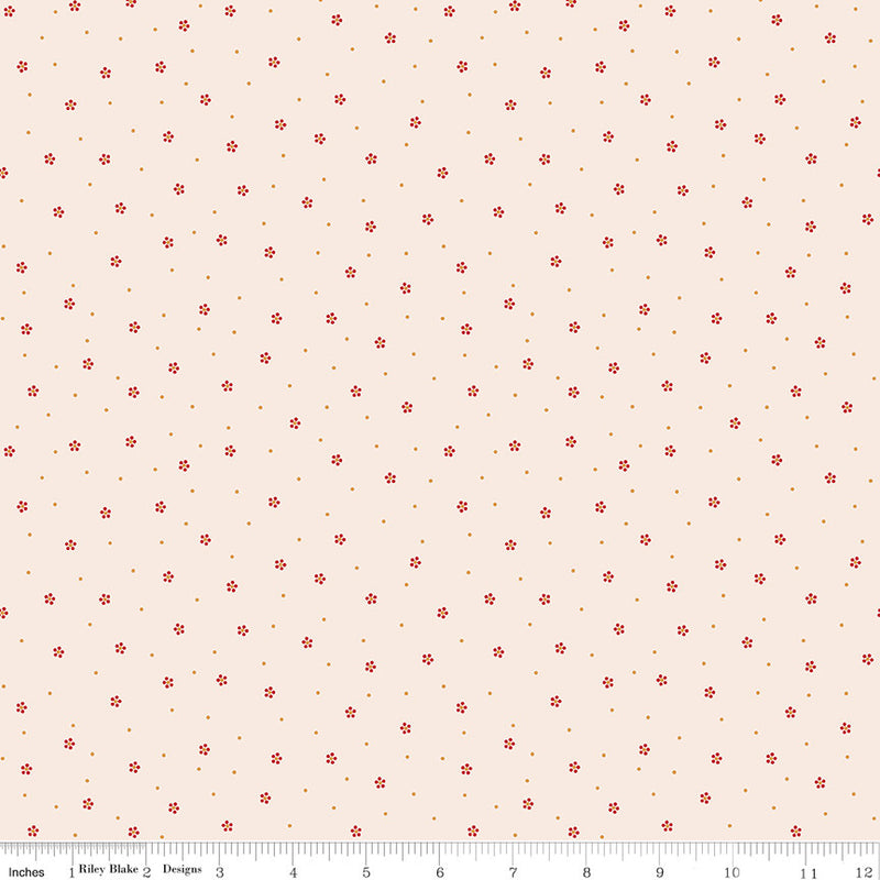 Gentler Times Charming Berry Yardage by Lori Holt of Bee in My Bonnet For Riley Blake Designs | C16490-BERRY