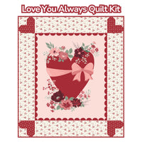 Love You Always Panel Quilt Kit Boxed by Sandy Gervais for Riley Blake Designs | KT-16870
