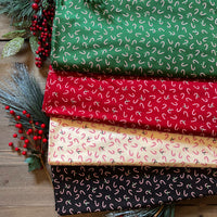 PRESALE Holiday Cheer Custom Fat Quarter Bundle Candy Cane by Stacy Iest Hsu for Moda Fabrics | 4 FQs | Curated Bundle