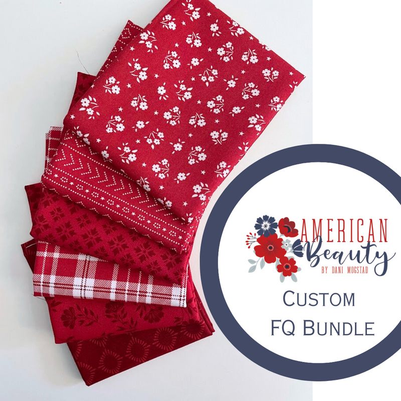 American Beauty Red Colorway Fat Quarter Bundle by Dani Mogstad for Riley Blake Designs |6 FQs | Custom Bundle