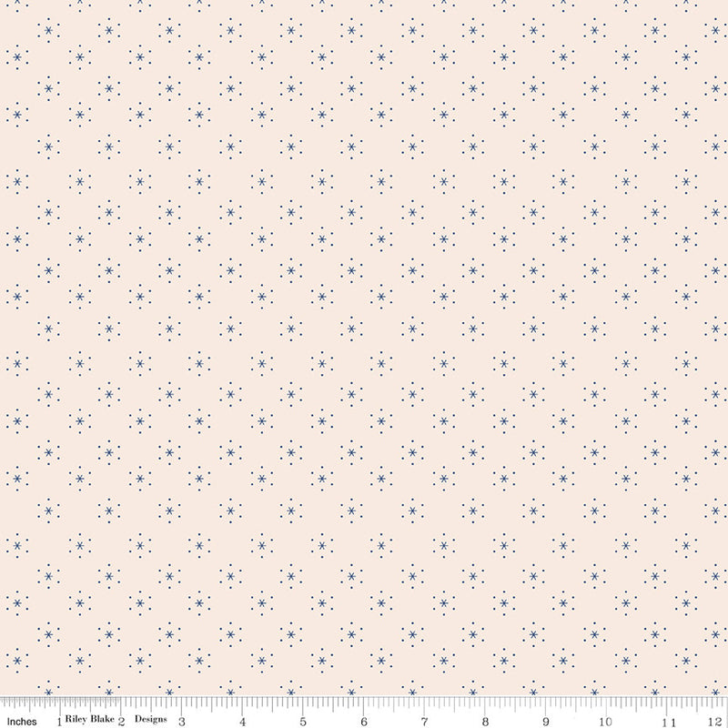 Americana Sparkle Latte Yardage by Lori Holt of Bee in My Bonnet for |  5 Yard Backing | C16086-LATTE