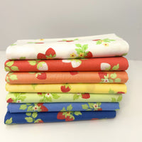 Fruit Salad Custom Half Yard Bundle Strawberries by Corey Yoder for Moda Fabrics | 7 Half Yard Cuts | Curated Bundle