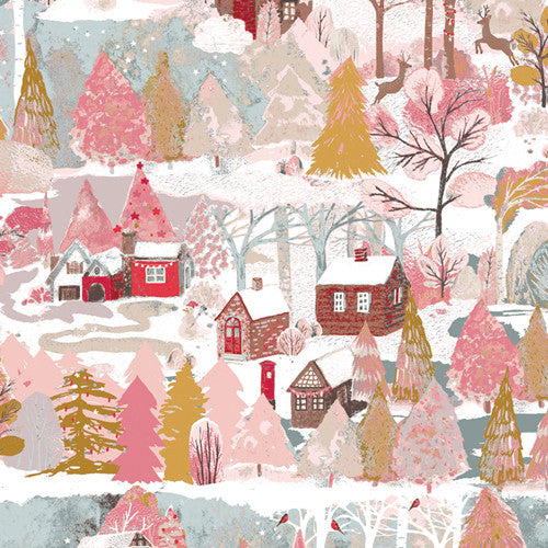 Adventale Christmas Village by Katarina Roccella for Art Gallery Fabrics | ADV25900 | 14" Remnant Fabric