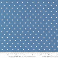 A Cat Named Stitch Cosmo Dot Blue Yardage by Camille Roskelley for Moda Fabrics | 55345 13