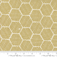 Bee Garden Honeycomb Metallic Porcelain by Gingiber for Moda Fabrics | 48416 11M