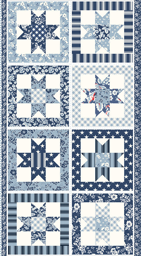 Fast and Easy Custom Quilt Kit with Freedom Garden by My Mind's Eye | Free Pattern from Riley Blake