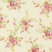 Lyda Rose Main Floral Porcelain Yardage by Bunny Hill Designs for Moda Fabrics | 3070 11