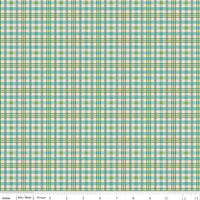 PRESALE Farmers Daughter Plaid Sea Glass Yardage by Lori Holt of Bee in My Bonnet | C17175-SEAGLASS