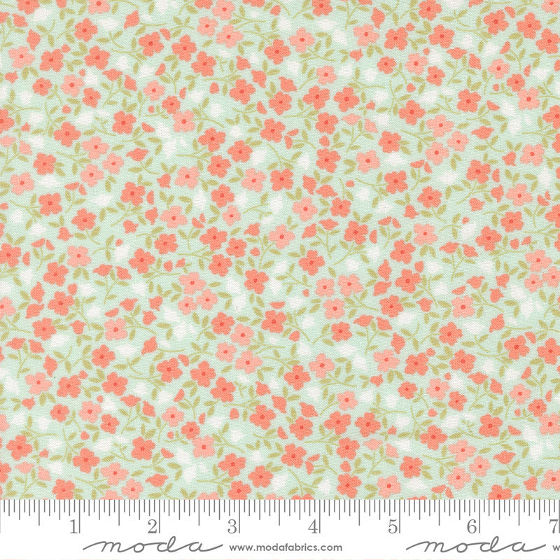 PRESALE Sunbonnet Wild Blooms Pale Blue Yardage by Heather Briggs of My Sew Quilty Life for Moda Fabrics | 31766 19