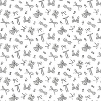 Barbie Vintage Bows White Yardage by Riley Blake Designs | C16893-WHITE