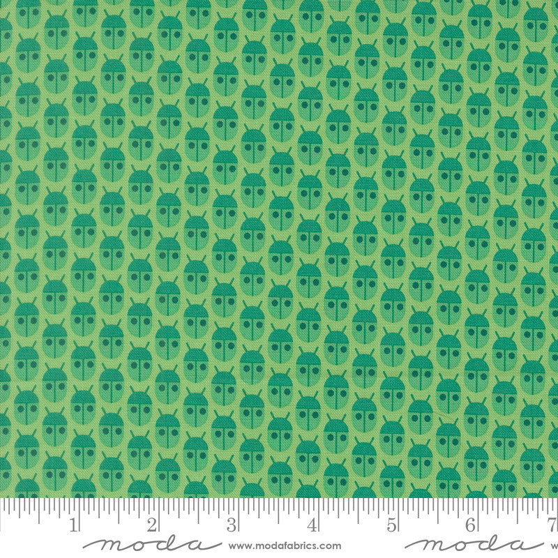 PRESALE Popcorn Little Bugs Jade Yardage by Elizabeth Hartman for Moda Fabrics | 51280 15