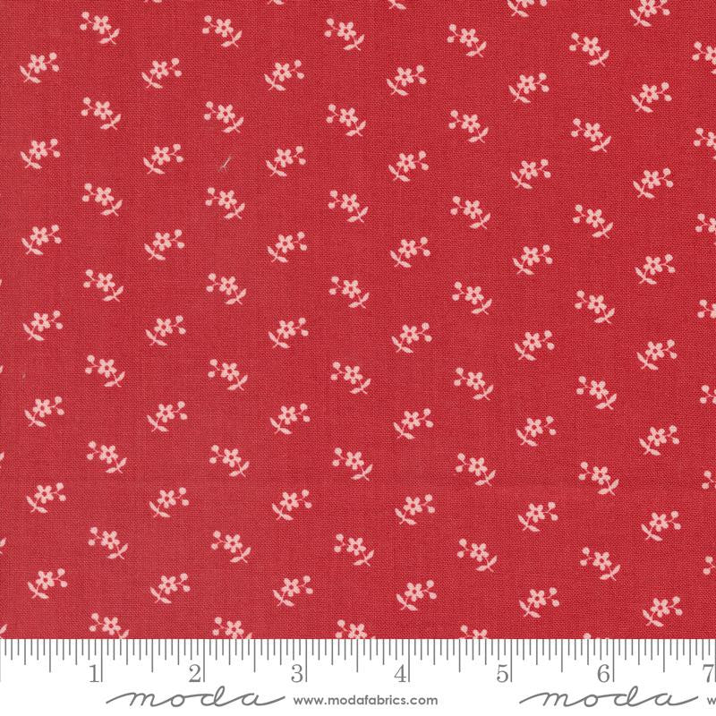 Grand Haven Calico Daisy Cherry Yardage by Minick & Simpson for Moda Fabrics | 14984 14