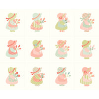 PRESALE Sunbonnet Panel Porcelain by Heather Briggs of My Sew Quilty Life | Panel Size 36" x 44" | 31770 11