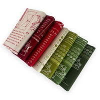 Christmas Fabric Bundle | TYPE/ography by Lori Holt of Bee in my Bonnet | 7 Pieces | Curated Fat Quarter or Half Yard Bundle
