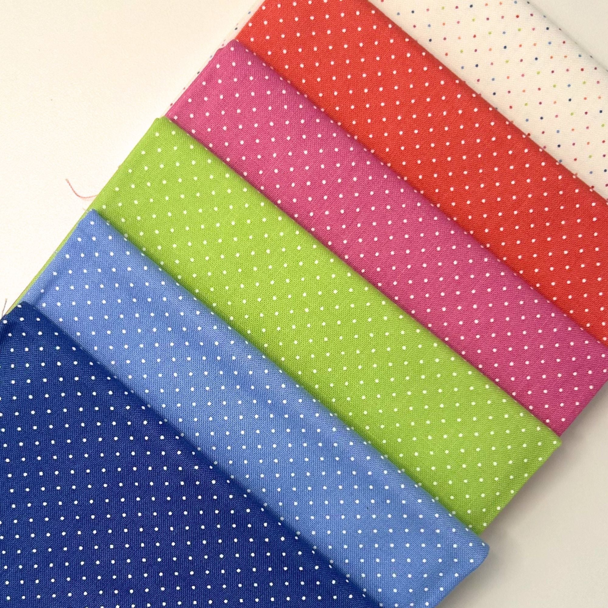 Fruit Salad Custom Fat Quarter Bundle Pin Dots by Corey Yoder for Moda Fabrics | 6 FQs | Curated Bundle