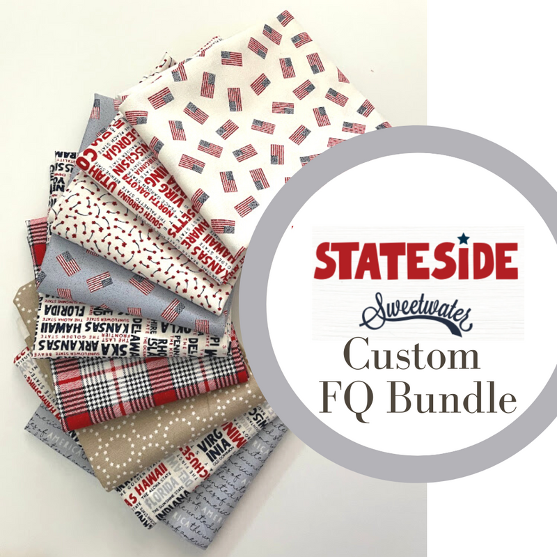 Stateside Custom Fat Quarter Bundle by Sweetwater for Moda Fabrics | 10 FQ Custom Bundle | Quilting Cotton