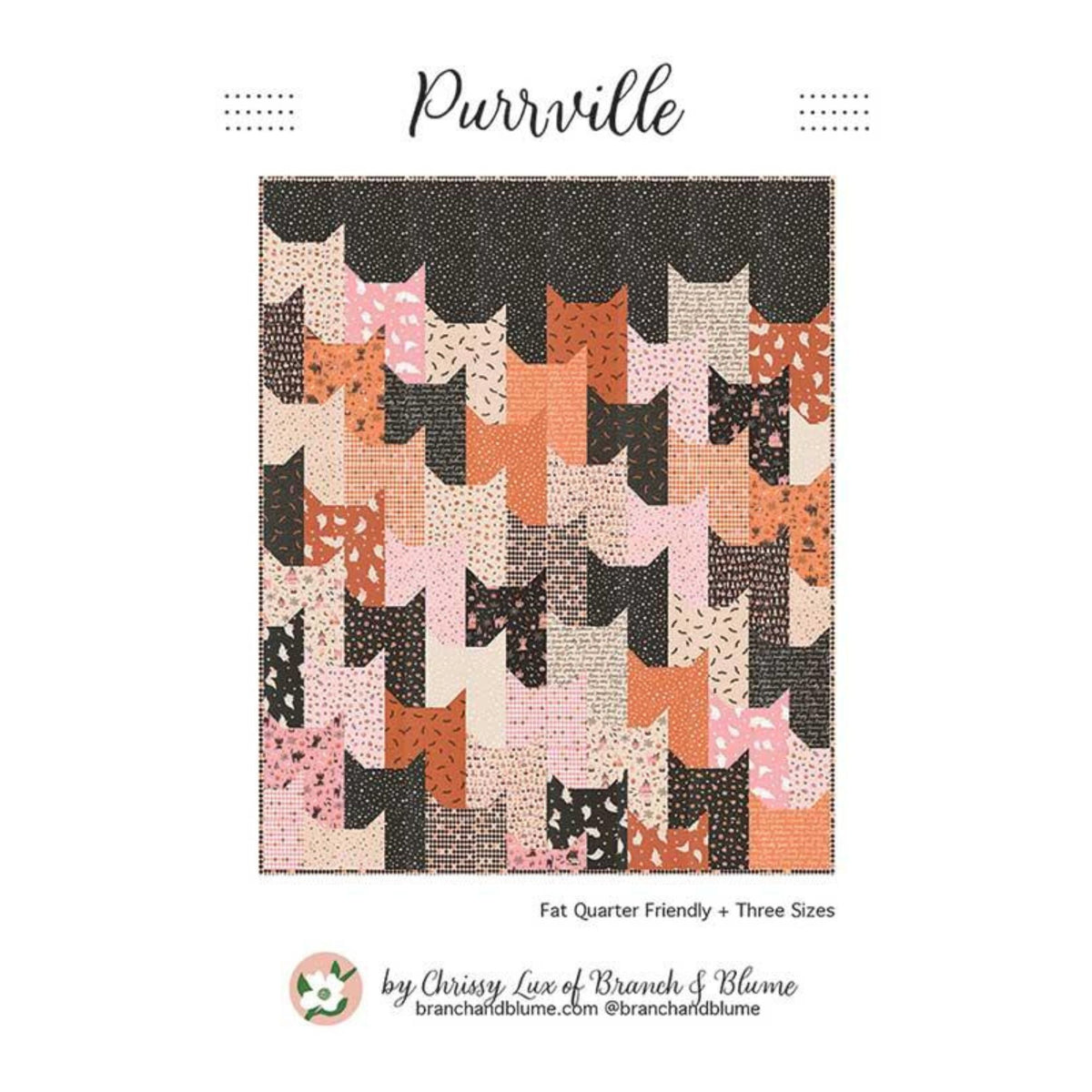 Purrville Quilt Pattern by Branch & Blume | BNB 2516