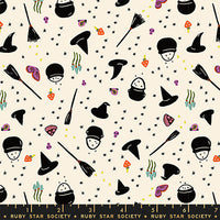 PRESALE Freaky Familiars Witchy Woman Natural Yardage by Ruby Star Society | RS5195 11