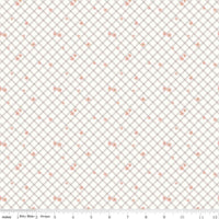 Albion Cream Floral Plaid Fat Quarter by Amy Smart for Riley Blake Designs | C14596 CREAM | FAT QUARTER REMNANT