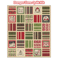 PRESALE Danger Zone Custom Quilt Kit With Holiday Cheer by Stacy Iest Hsu | Quilt Size 64” x 76 1/2” (Includes Quilt book)