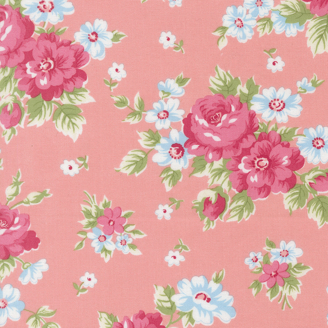 A Cat Named Stitch Blooming Blush Yardage by Camille Roskelley for Moda Fabrics | 55340 17