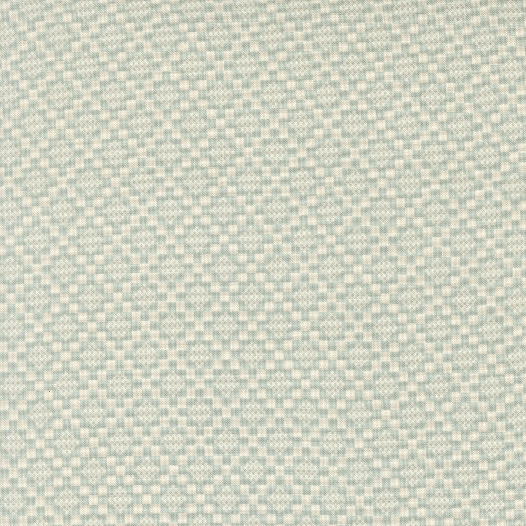 PRESALE True Love Checkmate Robins Egg  Yardage by Lella Boutique for Moda Fabrics | 5265 14