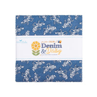 PRESALE Denim & Daisy 5" Stacker by Lori Holt of Bee in my Bonnet for Riley Blake Designs | 42 Pcs | 5-18130-42