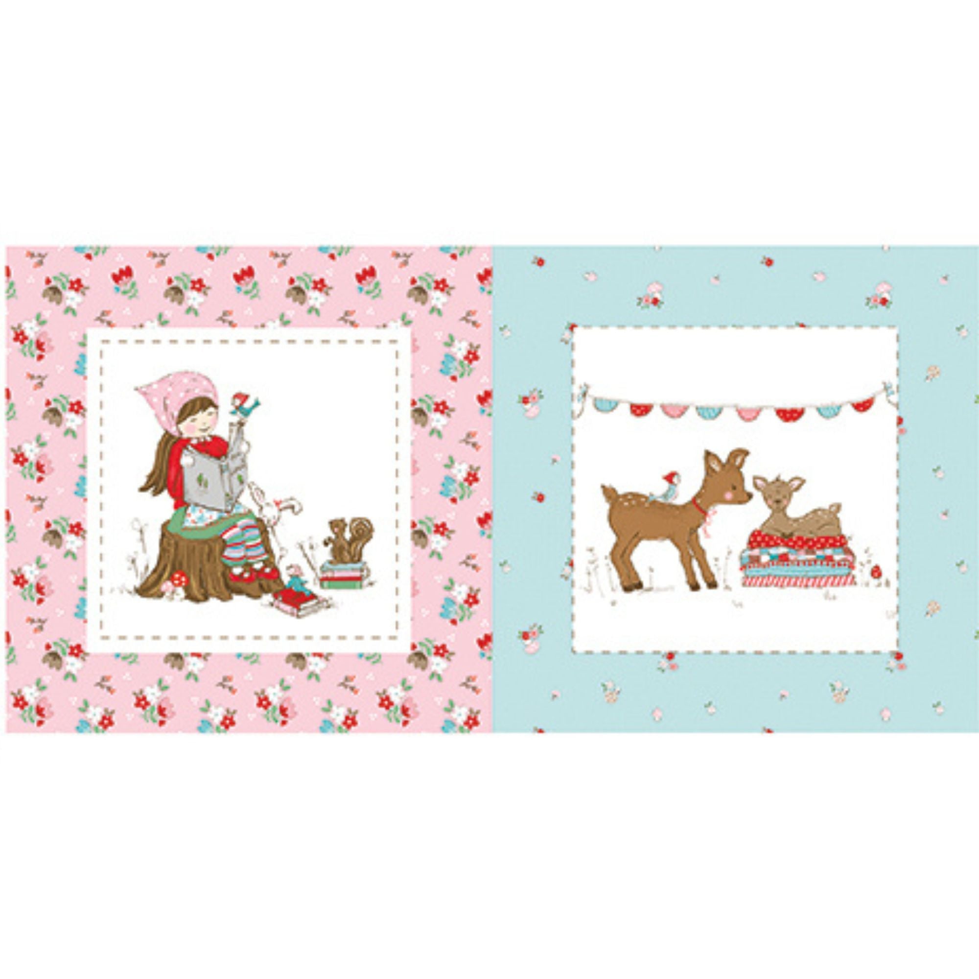 Whimsical Woodland Wall Hanging and Pillow Panel by Tasha Noel for Riley Blake Designs | Panel Size 23 1/2" x 43 1/2" | P17651-PANEL
