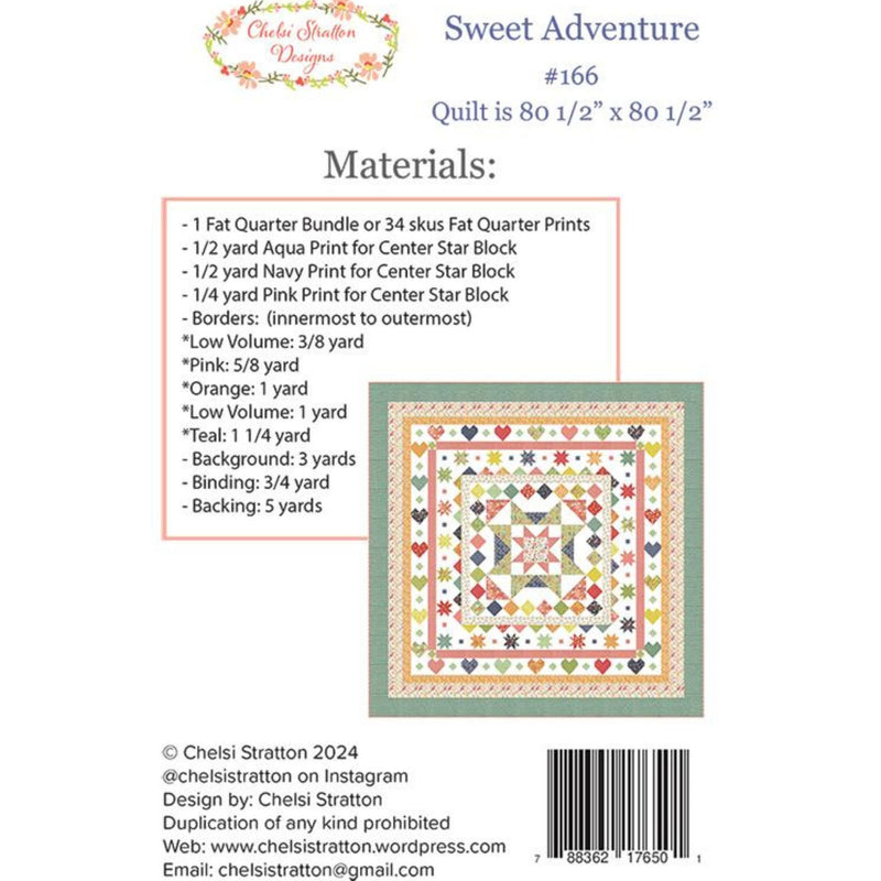 Sweet Adventure Quilt Pattern by Chelsi Stratton Designs | CSD 166
