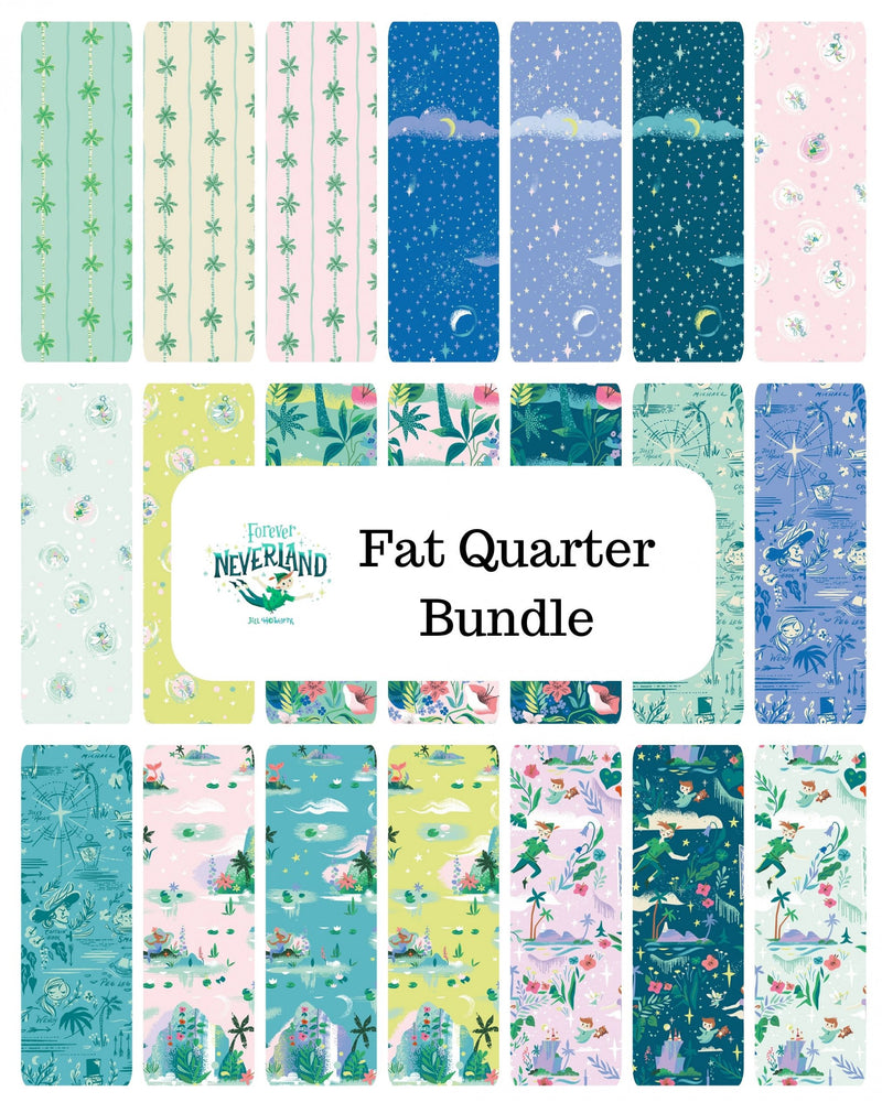 PRESALE Forever Neverland Fat Quarter Bundle by Jill Howarth for Riley Blake Designs | 21 Precut Fat Quarters