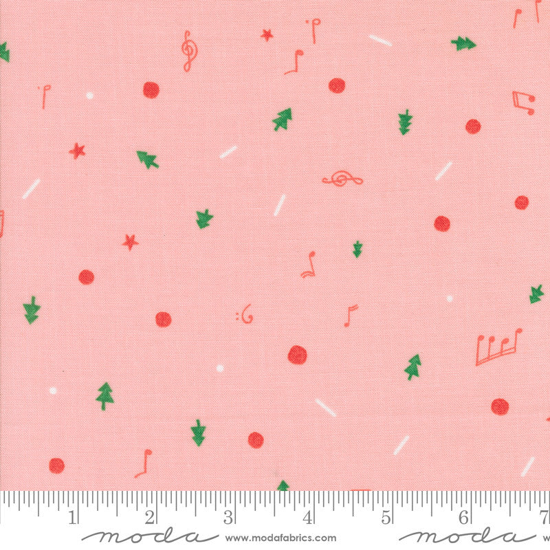 Tiny Christmas Christmas Cookie Cotton Candy Yardage by Lizzy House for Moda Fabrics | 37137 15