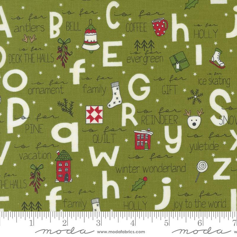 On Dasher A To Z Pine Yardage by Sweetwater for Moda Fabrics |  55660 23