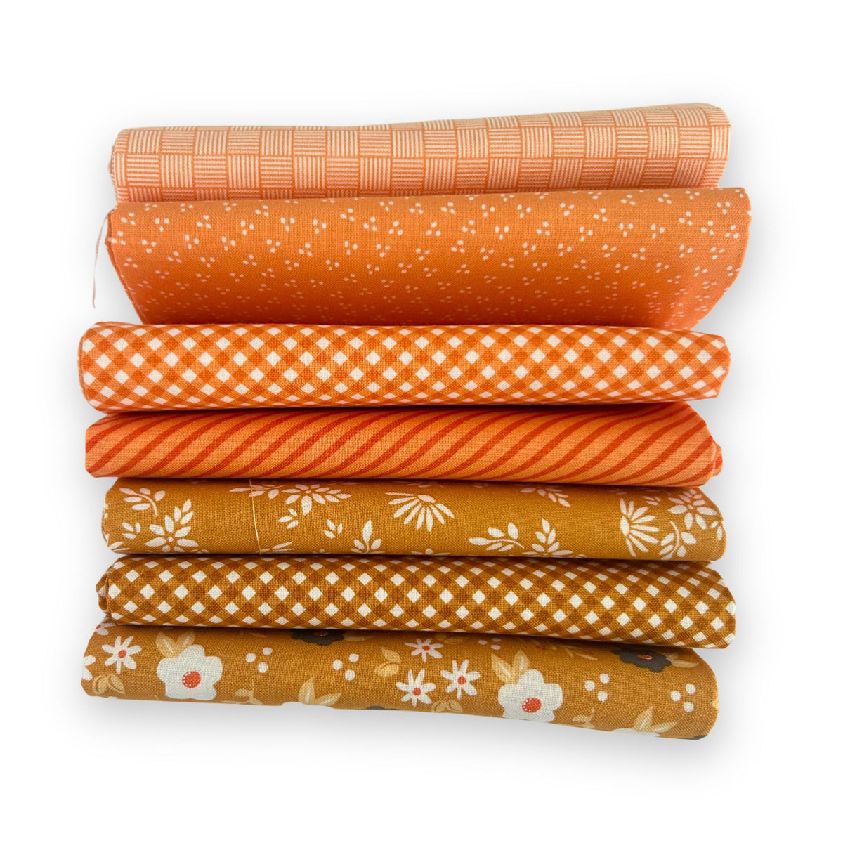 Fat Quarter Bundle Golden Amber | Birch and Willow by Sherri & Chelsi for Moda Fabrics | 7 Fat Quarters | Curated Bundle