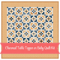 PRESALE Charmed Table Topper or Baby Quilt Kit With Denim & Daisy by Lori Holt of Bee in my Bonnet |  KT-18131